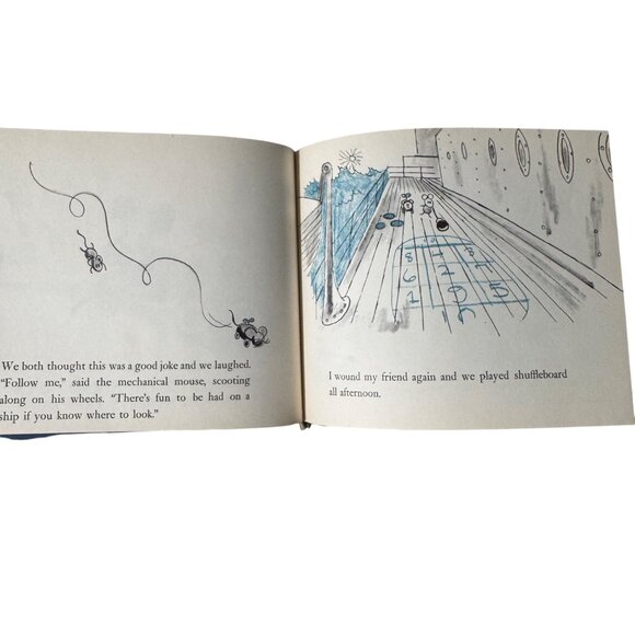 Mouse At Sea By Robert Kraus First Edition Hardcover DJ 1959 Harper Illustrated - Picture 12 of 16